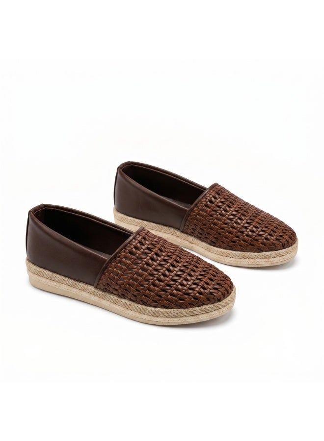 Vbranda A classic espadrille-style ballerina that offers the perfect blend of elegance and practical comfort.BN-60-BEOWN - Image 3