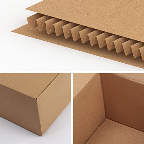 EdenseeLake 40 Pack 8x6x4 inches Shipping Boxes Small Cardboard Boxes for Packing, Moving, Mailing, Brown - Image 2