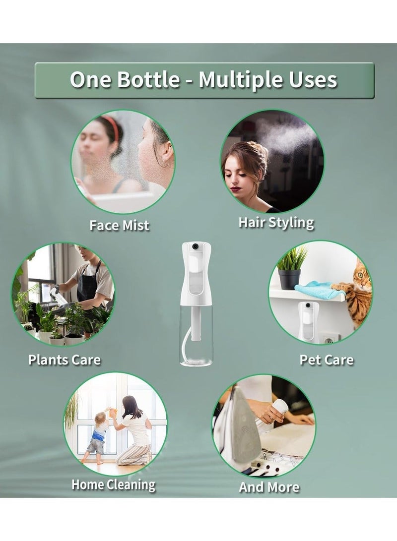 general Spray Bottles for Hair,Ontinuous  Ultra Fine Mist Sprayer,200ml,6.8oz, 2Pack,Refillable Water Mister for Cleaning,Hairstyling, Plants, Misting and Skin Care Clear - Image 5