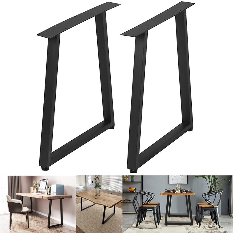 Ventuos Black Metal Tabel Legs 28 x 177 inch Industrial Metal Legs for Coffee Table Heavy Duty End Table Legs - Image 1