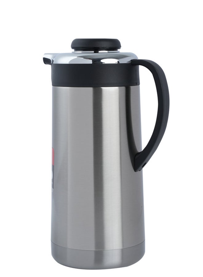 SONASHI 2.L Vacuum Flask  for Hot And Cold Beverages  High Quality Stainless Steel Body with Double Wall Insulation  Unbreakable Flasks with Big Mouth for Daily Use  Portable Friendly SVF-2000 Silver/Black - Image 3