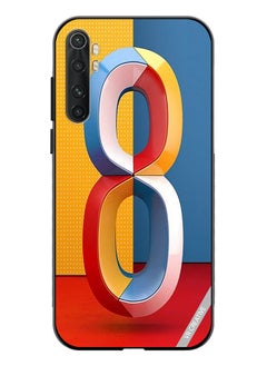 Protective Case Cover For Xiaomi Mi Note 10 Lite Number 8 Design Multicolour