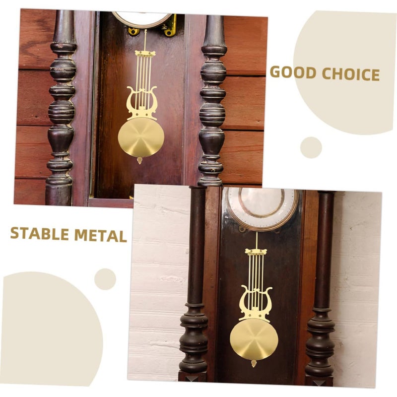 2 Pack Pendulum for Wall Clock Replacement Parts Golden Suitable for Various Styles Easy Installation Home Decor - Image 5