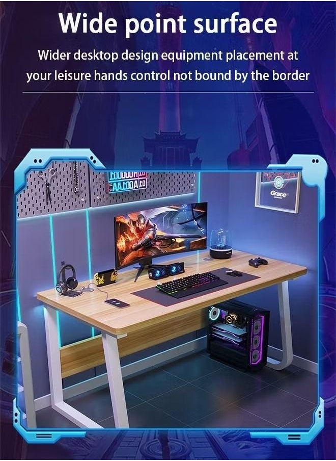 Arabest Gaming Desk, Computer Table with USB Charging Ports, Computer Desk for Home Office Gaming(120*75*60) - Image 5
