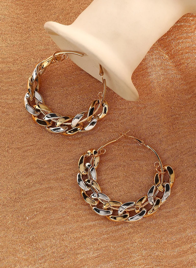SOHI Designer Casual Artificial Hoop Earring Jewellery