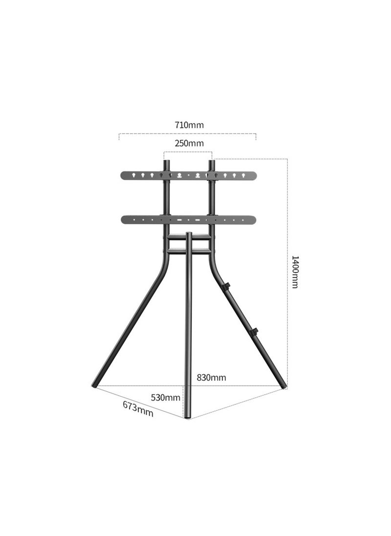 HXDream - TV Stand,Tripod Base,adjustable heigh,Fits 42-86 inch TV or Monitor,,Suitable for conference rooms,living rooms, bedrooms(White) - Image 1