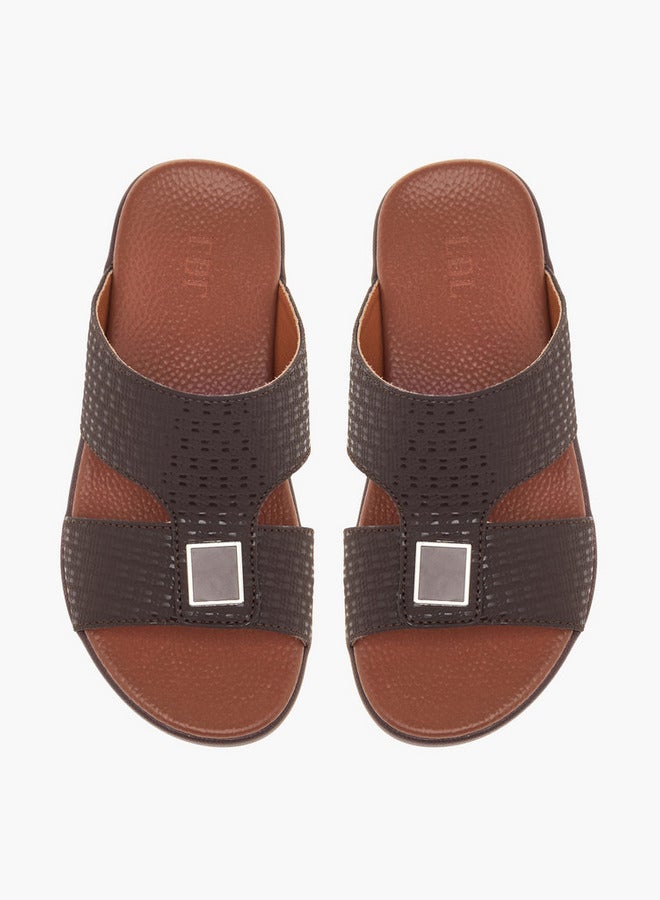 LBL by Shoexpress Textured Slip-On Arabic Sandals  - Image 1