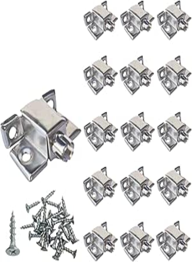 16 Assemblies Silver Cabinet + 64 Rivets Furniture Assembly, Wood Assembly, Cabinet Link, Furniture Cleats, 111 Assembly