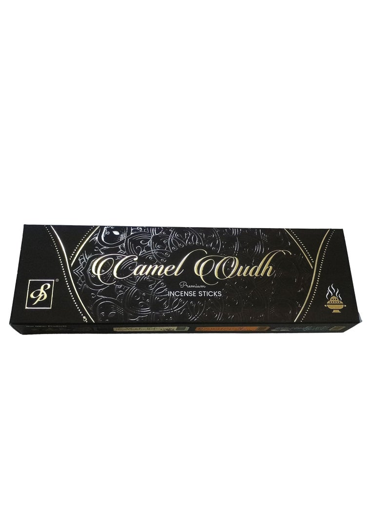 Premium Incense Sticks, Camel Oudh, (Oud Fragrance) Aromatherapy, Traditional Agarbatti, Smoke burning, 45 minutes Lasting Relaxing Notes for Home, Office, Dinner Nights, Celebration events - Image 1