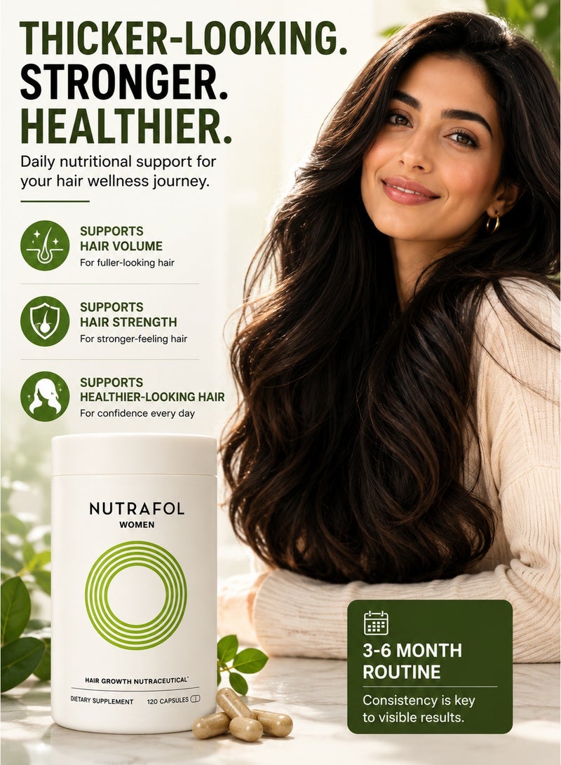 Nutrafol Women's Hair Growth Supplements Hair Loss Treatment Vitamins Scalp Care Thicker & Stronger Hair Dermatologist Recommended 1 Month Supply - Image 5