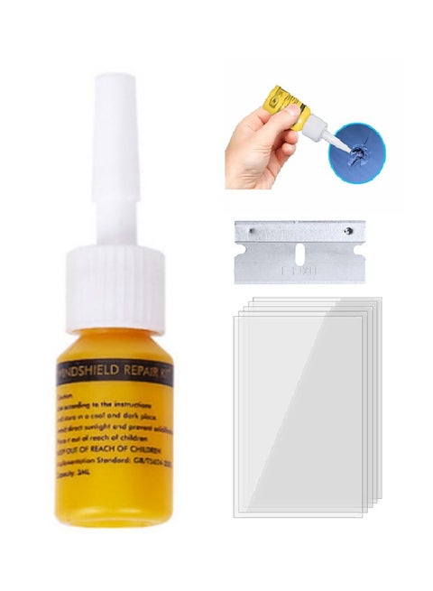 Windshield Repair Kit-Car Glass Repair Fluid,Quick Repair Of Glass Scratches, for Glass Chips and Cracks,Automotive Glass Nano Repair Fluid Car Windshield Repair