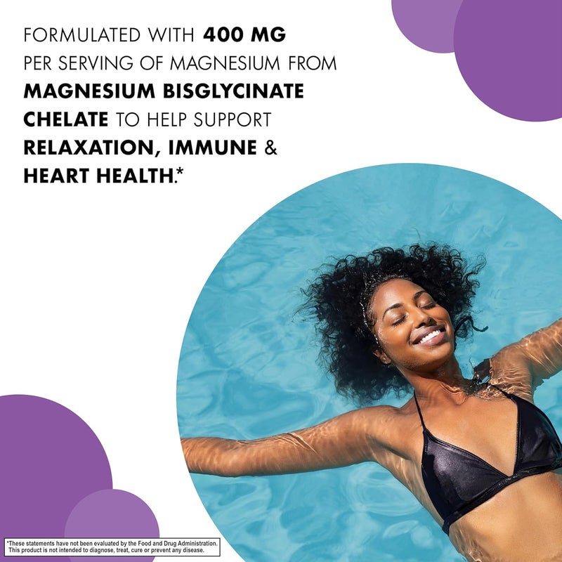 Bluebonnet Nutrition Magnesium Glycinate 400mg Maximum Absorption Mineral Complex Supports Energy Production  Enzyme Function  NonGMO SoyFree GlutenFree  120 Veggie Capsules - Image 3