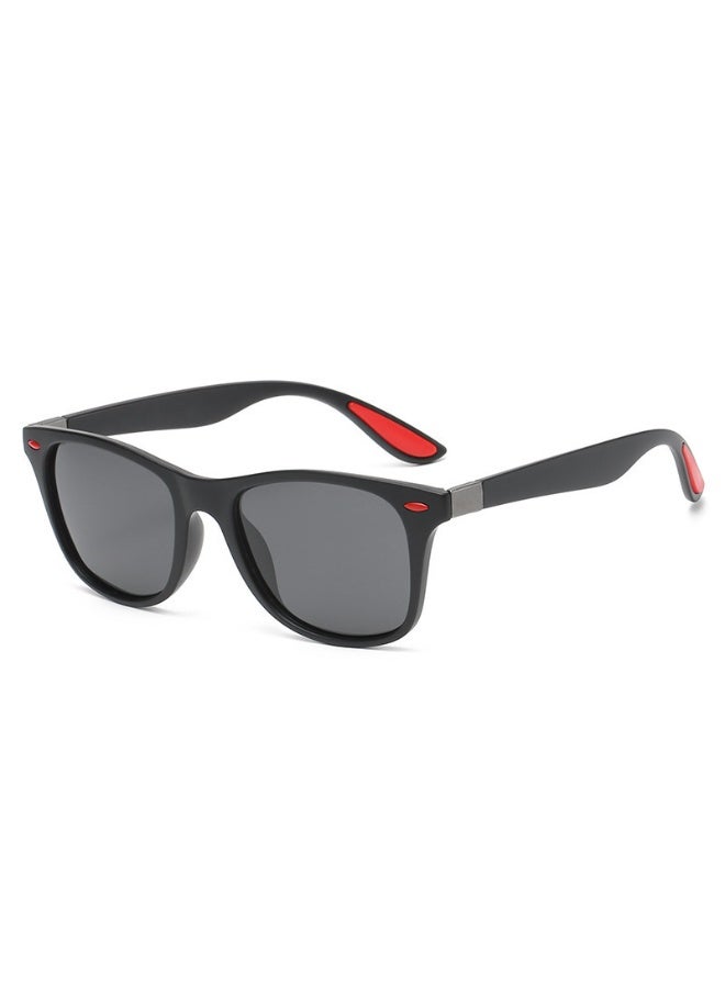 Royal Polarized Aviator Sunglasses for Men Women, UV400 Protection Sun Glasses with Metal and PC Material, Fashion Anti-Glare Sun Shades for Driving, Fishing, Traveling (Sand black ash flakes) - Image 1