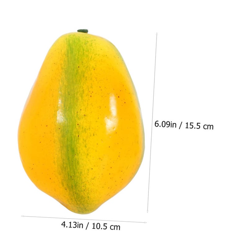 Realistic Papaya Fruit Model Home Decor Photography Prop Simulation Papaya Toy - Image 3