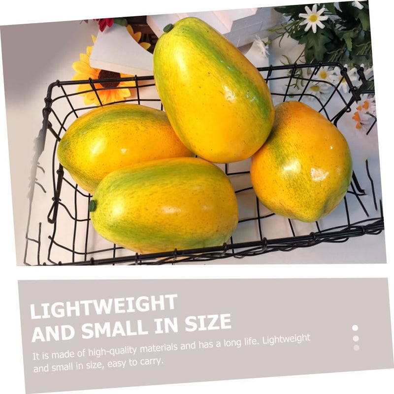 Realistic Papaya Fruit Model Home Decor Photography Prop Simulation Papaya Toy - Image 4