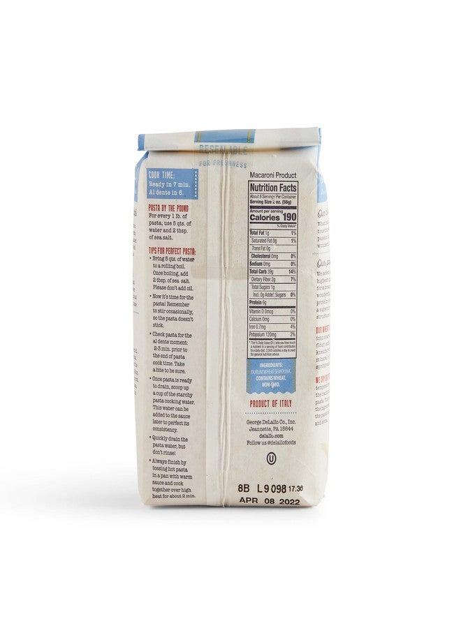 DeLallo Acini di Pepe Pasta, Pastina from Italy, Bronze Cut, Made Only with 100% Durum Wheat Semolina Flour, All Natural, Kosher, Non-GMO, Vegan, 1 Pound Bag, (7 Pack) - Image 5
