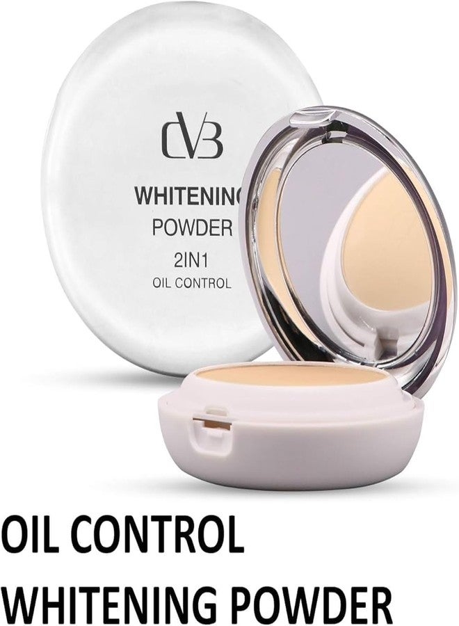 CVB Whitening Compact Powder 2 in 1 C30 - 20g | Oil Control & Brightening Face Powder | Long-Lasting Matte Finish Compact for All Skin Types (White Ivory, M) - Image 4