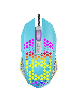 Wired RGB Backlit 8000 DPI Gaming Mouse 7 Programmable Buttons 6 Adjustable DPI Levels Back-to-desktop Button, Blue - pzsku/Z4ECDCF98954FCDE89DAFZ/45/_/1687144497/e6b2eb3d-5723-43c7-946f-bdff3ec347db