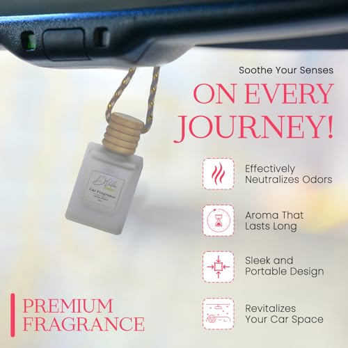 D'Velas D’Velas™ 40ml Car Freshener Diffuser Set– Long-Lasting Upto 120 Days | Lychee Breeze | No Paraben | 10ml Wooden Lid Bottle with 30ml Refill | Perfume Diffuser | Odor Eliminator for Car Interior - Image 2