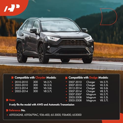 A-Premium Front Complete Drive Shaft Prop Shaft Driveshaft Assembly [AWD Automatic Transmission] Compatible with Chrysler 300 2005-2014 & Dodge Charger 2007-2014, Magnum 2005-2008, Replace# 4593542AB - Image 2