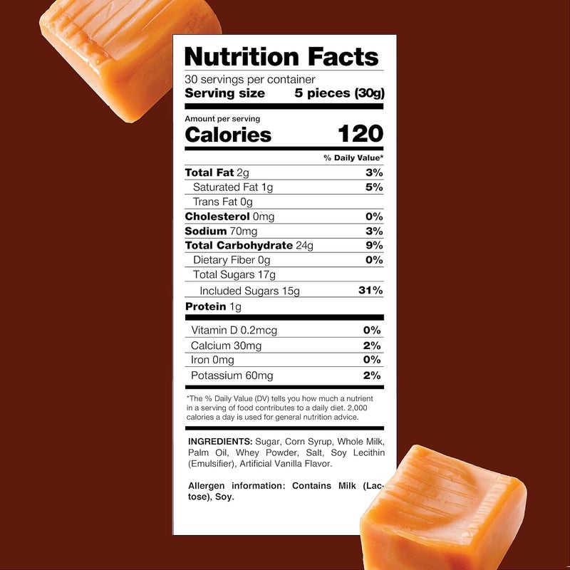 CRAZYOUTLET Vanilla Caramel Cubes - 2 Pound Bag - Image 2