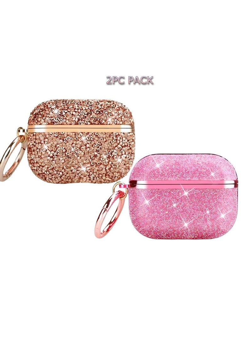 TWEGGON Apple Airpods Pro/Pro2 Case, Bling Sparkle Luxury Case for Airpods Pro/Pro2 