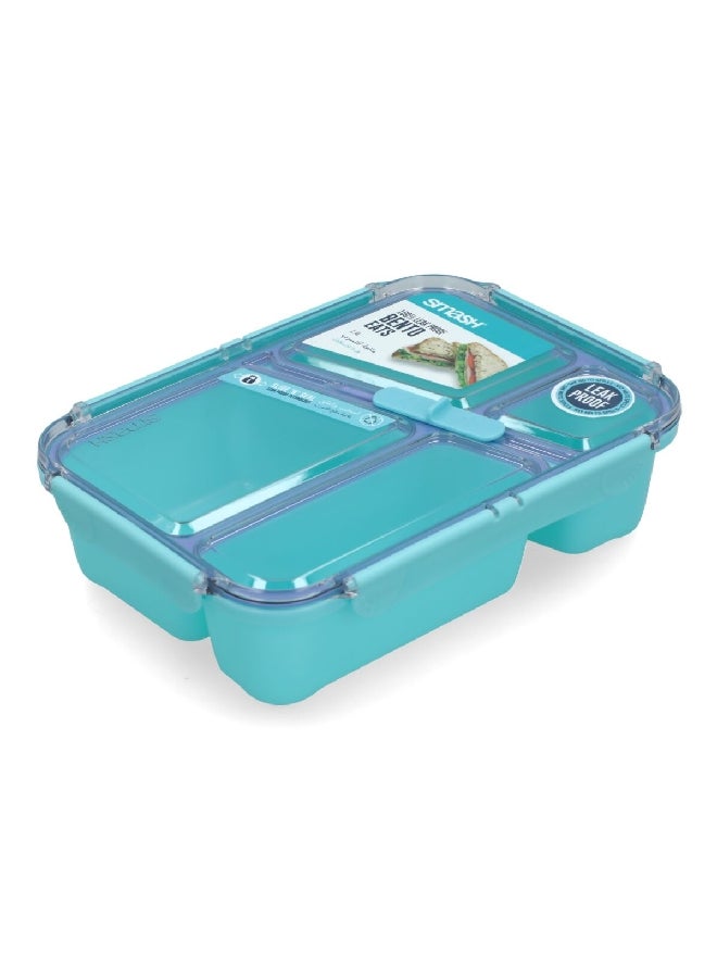 smash Leak Proof Design Plastic Bento Eats Lunch Box Teal and Purple 1.4 L 14471 - Image 3