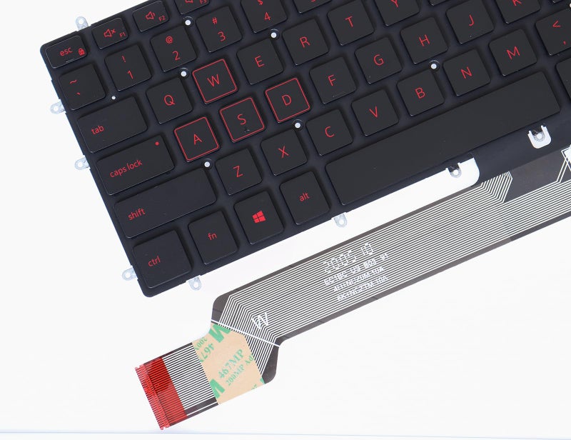 LeFix US Red Backlit Keyboard Frameless(Without Frame) Replacement Compatible with DELL G3(3779),G3(3590),G3(3579),G5(5587),G5(5590),G7(7790) -Red Print - Image 5