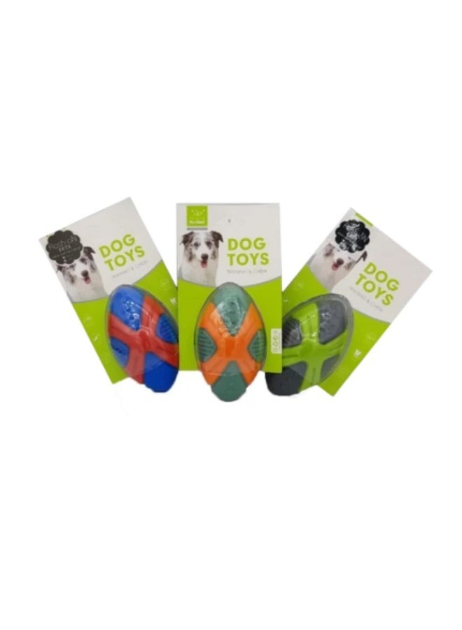 Nunbell Rugby Ball Chew Dog Toy 1 PCS - Image 2