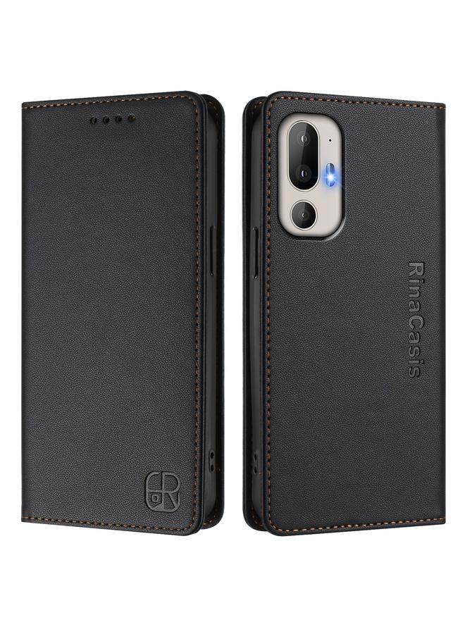 اس-توب جراب لهاتف HTC U24 Pro RC01، جراب هاتف جلدي مزدوج الطي مزود بخاصية الشفط المغناطيسي بتقنية RFID - Image 2