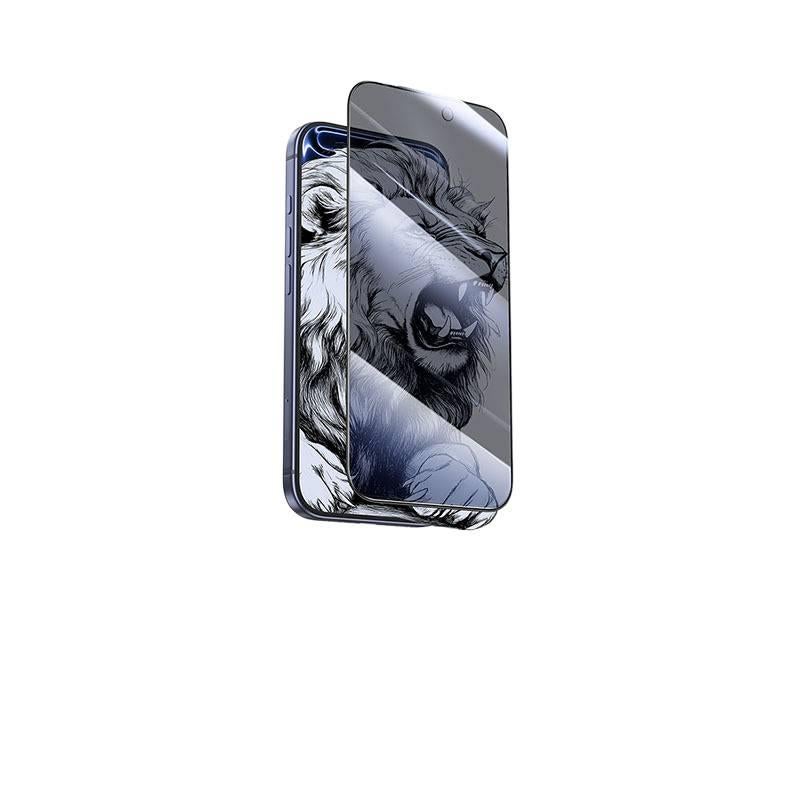 غطاء هاتف بGlass باللون شفاف لـ iPhone 15 / 15 Plus / 15 Pro / 15 Pro Max مع زجاج مقوى 9D وحماية الخصوصية مع مضاد للتجسس سهل الحمل للتخزين العملي خفيف الحمل - Image 4