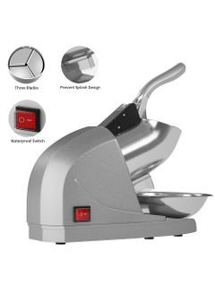 CARTIFY CARTIFY Electric Ice Crusher Machine with Three Blades Snow Cone Maker Gola Making Machine Sensor Shaved Ice Crusher Machine 300 Watts Ideal Use in Homes Cafes Stainless Steel  - Image 4