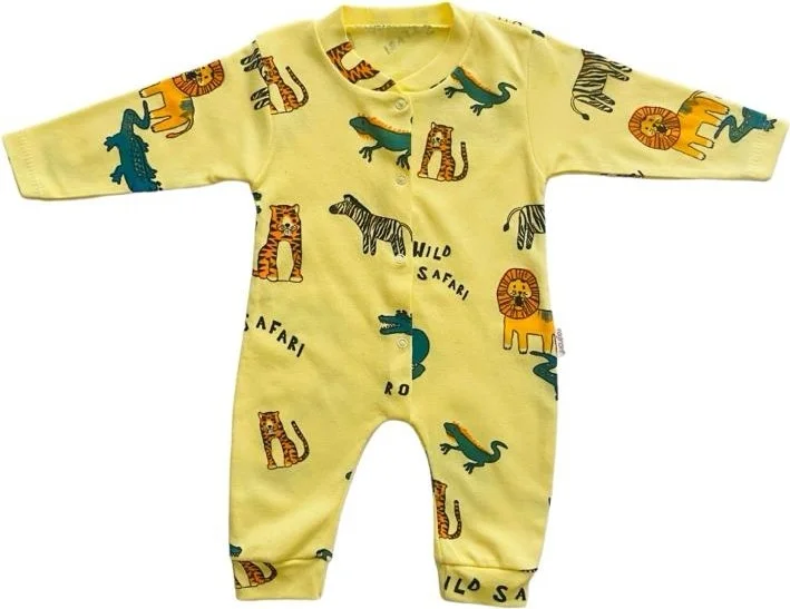 مياكيدزورلد Baby Bodysuit Undershirt Cotton Snap Fastener Body Baby Set Soft Textured 3 Piece Set Newborn