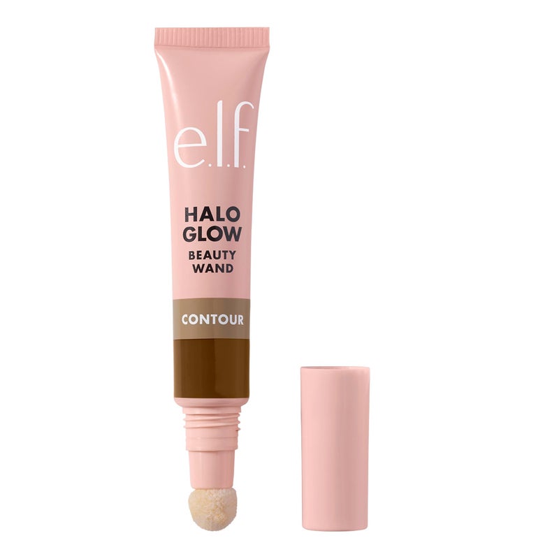 elf Halo Glow Contour Beauty Wand Liquid Contour Wand For A Naturally Sculpted Look Buildable Formula Vegan Crueltyfree MediumTan