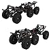 Pothyes Upgraded 6x6 88 Carbon Fiber Chassis Car Frame with Metal Axles Wheel Rims Low Center Gravity Chassis Refit Kit for RC Axial SCX24 6x6 Black - Image 4