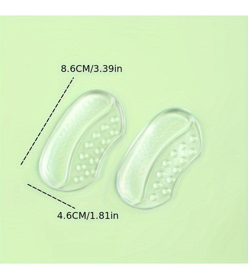 16Pcs Transparent Anti Slip Gel Heel Cushion Inserts For Women Shoes - Image 4