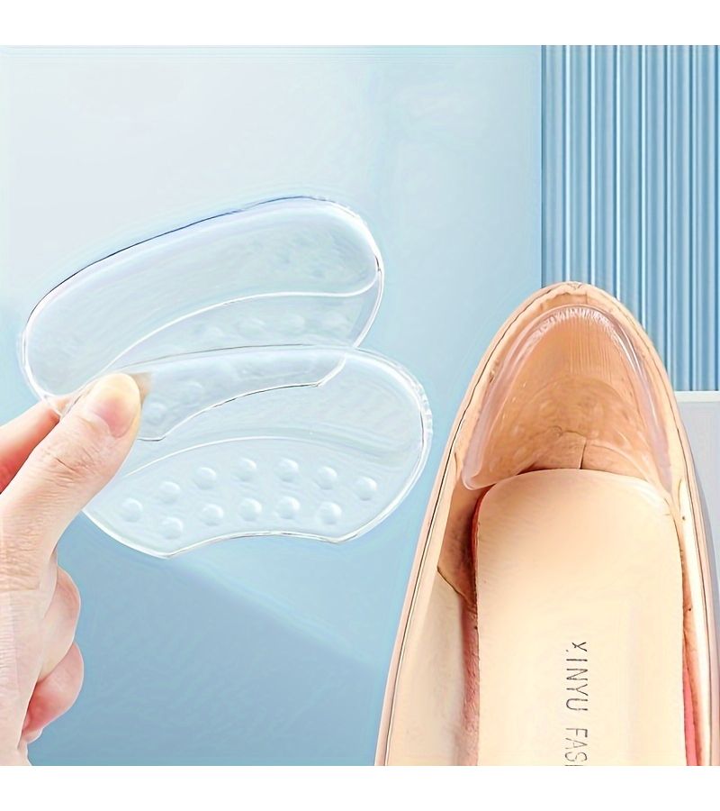 16Pcs Transparent Anti Slip Gel Heel Cushion Inserts For Women Shoes - Image 2