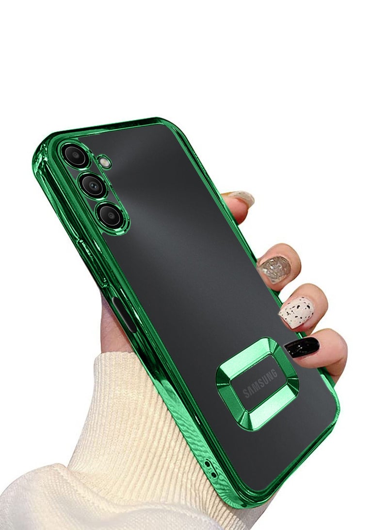 Wtech Samsung Galaxy A16 5G 2024 Luxury Plating Raised Lips Camera Hole Case Cover - Dark Green - Image 2