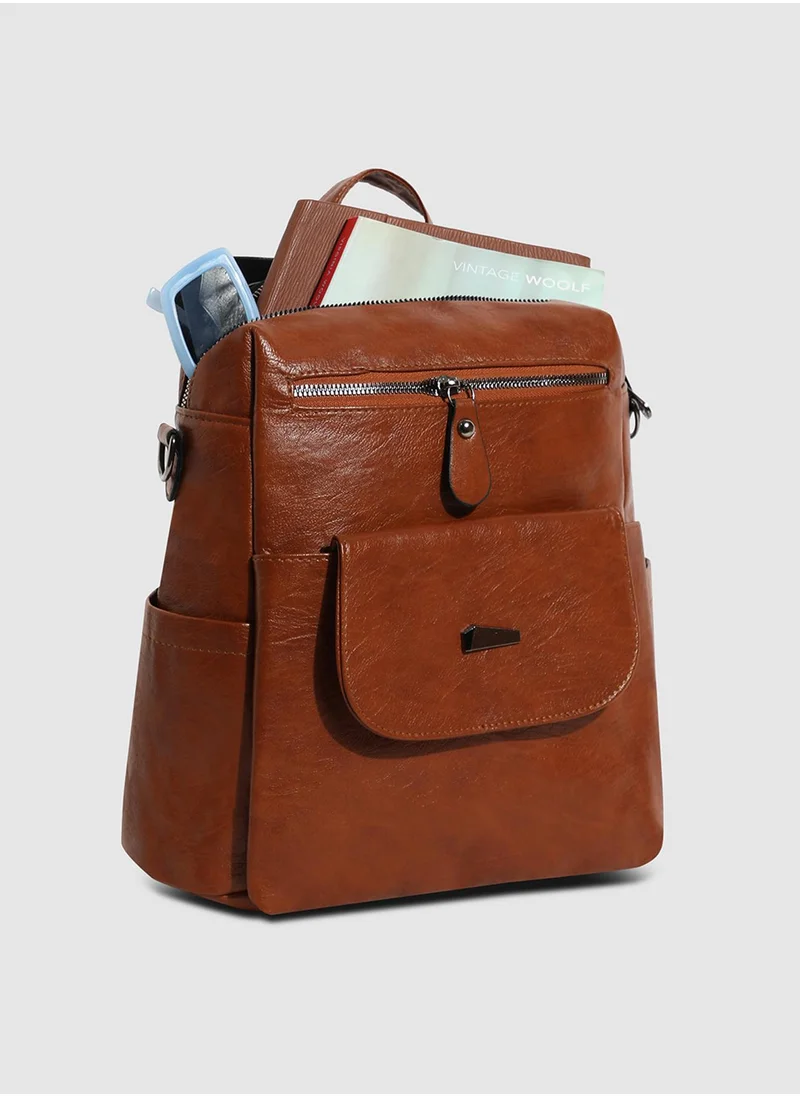 Haute Sauce The Nomad Mini Backpack - Brown