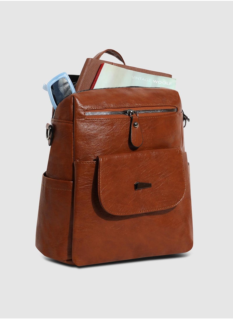 Haute Sauce - The Nomad Mini Backpack - Brown - Image 1