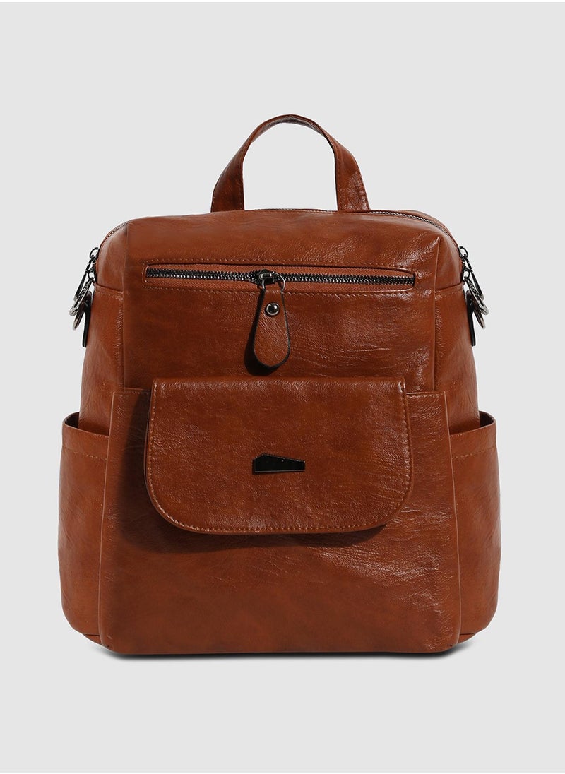 Haute Sauce - The Nomad Mini Backpack - Brown - Image 1