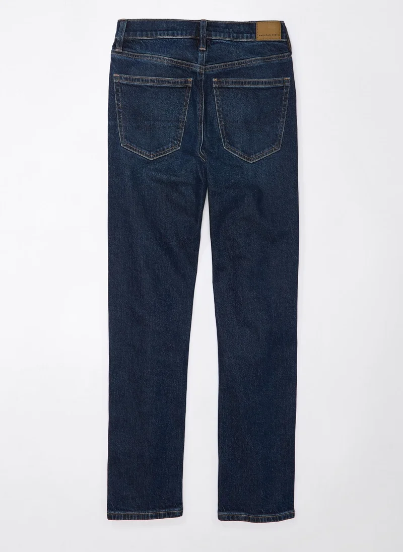 American Eagle AE Stretch Super High-Waisted Ankle Straight Jean
