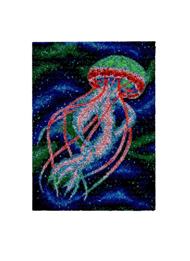 Loquat DIY Latch Hook Kits Rug Embroidery Carpet Set with Craft Kit Crochet Needlework Crafts Shaggy Latch Hook Kit for Kids Beginners  - Image 1