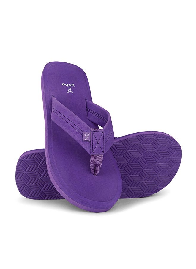 YOHO YOHO Women Purple soft slippers | comfortable and stylish flip flop slippers for Women in exciting colors | Daily Use| Lightweight | Anti Skid Chappal | Bubbles Size- 7  - Image 4