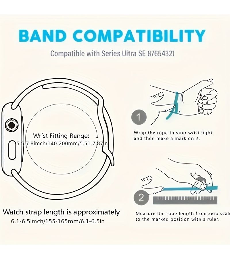 1 سوار بوهيمي ملون جديد مرن ومتوافق مع Apple Watch ساعة ذكية 42mm 44mm 45mm 49mm 46mm السلسلة 10 S11 S9 S8 S7 S6 S5 S4 S3 S2 S1 سوار أزياء راقي للرجال والنساء - Image 2