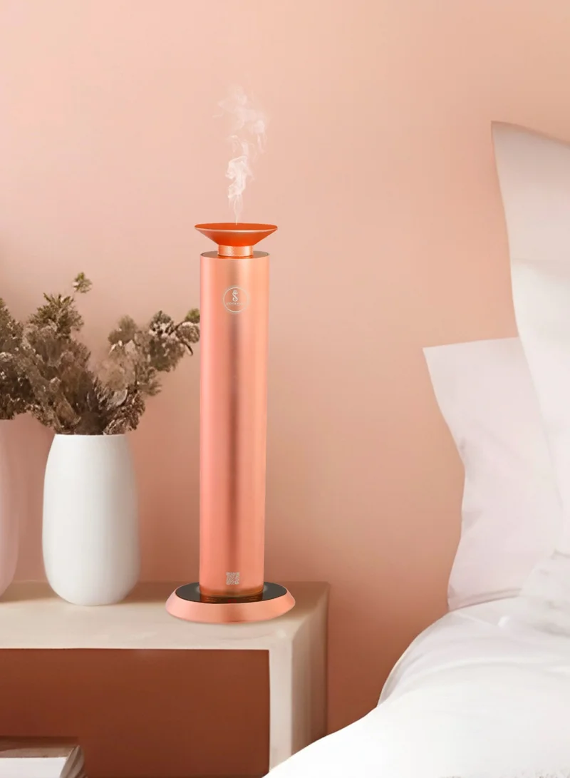 سينتا فلورا Scent Smart | جهاز محمول لنشر الرائحة | مستويات عطر قابلة للتعديل | جهاز نشر الروائح | بطارية قابلة لإعادة الشحن بسعة 10,000 مللي أمبير في الساعة، تحكم عبر التطبيق، تشغيل فائق الهدوء، وجهاز للعلاج بالروائح العطرية | اللون: ذهبي