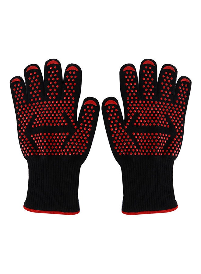 NIBEMINENT Level 3 Heat-resistant/Cut Resistance Safe Gloves/Oven Mitts Multicolour 31centimeter - Image 1