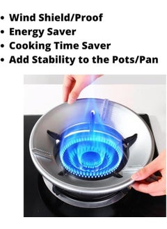 DP FASHION DP FASHION Burner StandGas Saver Jali Ring Fire Windproof Energy SavingGas Chula Stand4 Legs for Stove protector washable Wok Ring suitable for all gas stove for home kitchen restaurant 2pcs  - Image 2