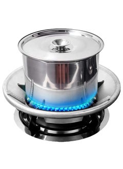 DP FASHION DP FASHION Burner StandGas Saver Jali Ring Fire Windproof Energy SavingGas Chula Stand4 Legs for Stove protector washable Wok Ring suitable for all gas stove for home kitchen restaurant 2pcs  - Image 1