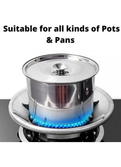DP FASHION DP FASHION Burner StandGas Saver Jali Ring Fire Windproof Energy SavingGas Chula Stand4 Legs for Stove protector washable Wok Ring suitable for all gas stove for home kitchen restaurant 2pcs  - Image 3